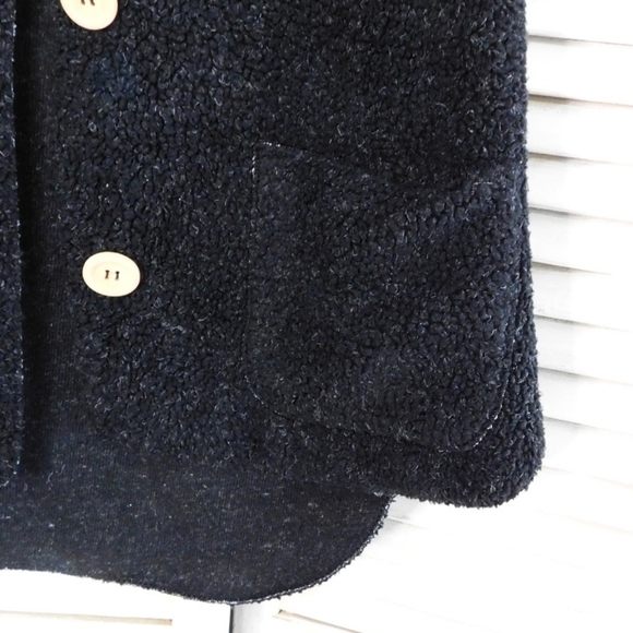 FREE PEOPLE WMN S BLACK RAW EDGE OVERSIZED VEST - Picture 7 of 7